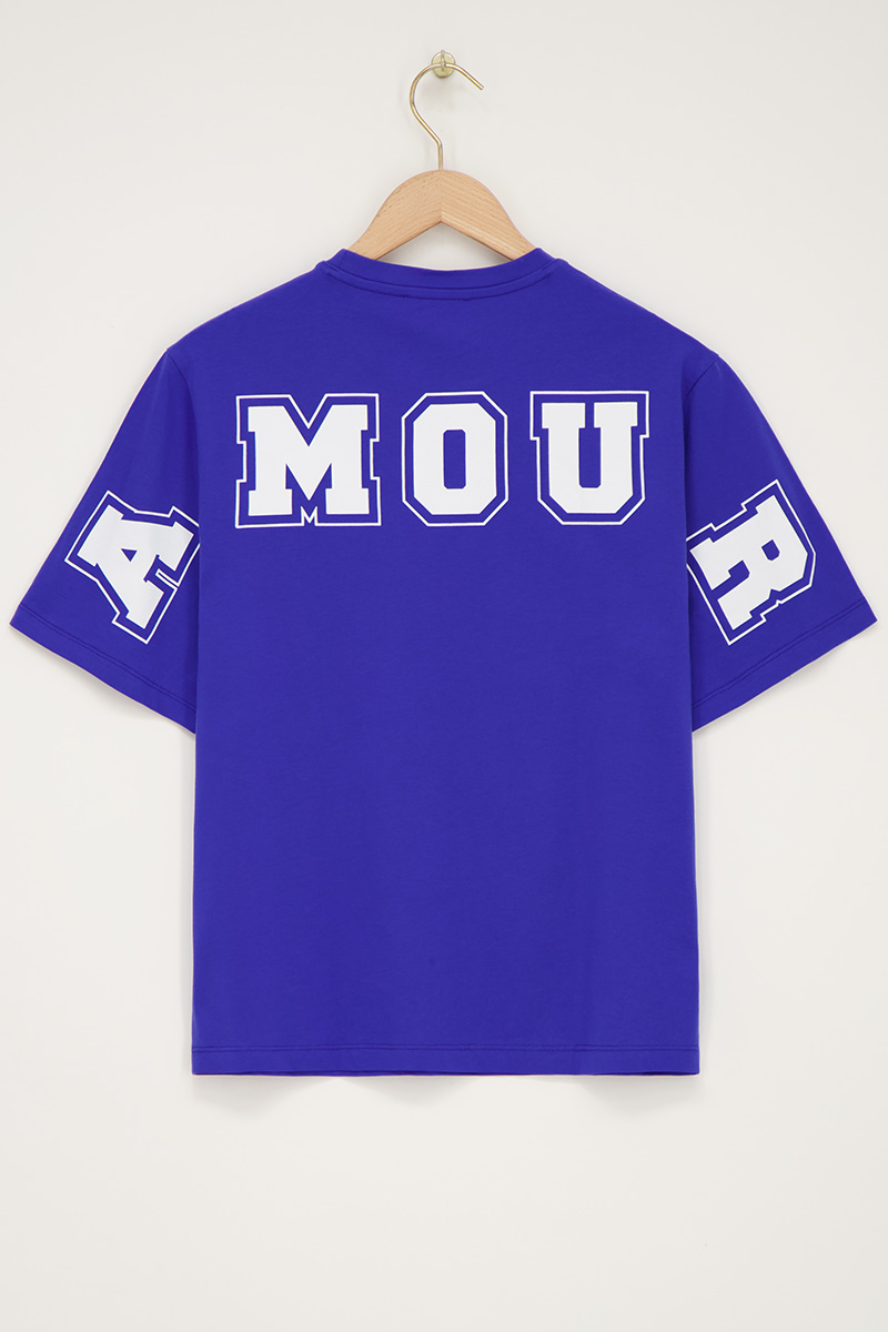 Blue T-shirt "Amour" | My Jewellery