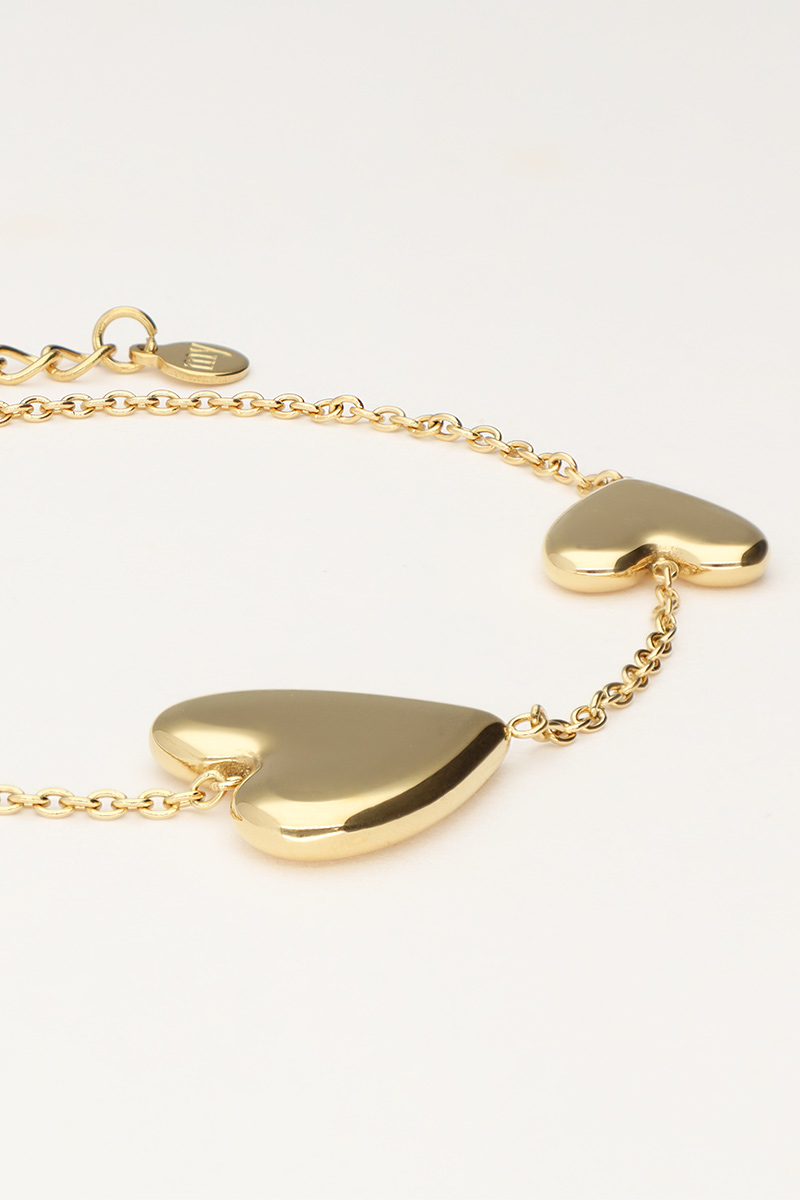 Bracelet with two hearts | My Jewellery