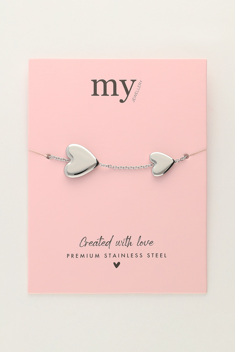 Bracelet with two hearts | My Jewellery