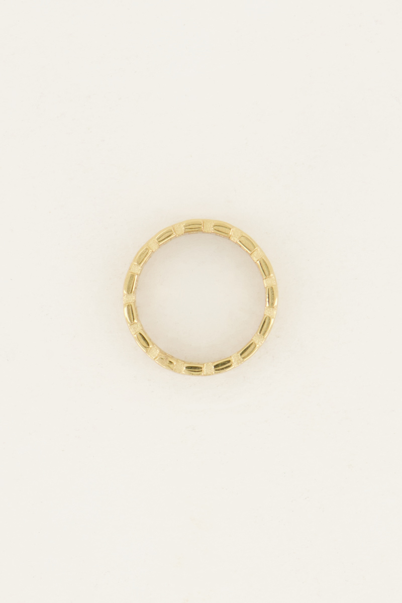 Brede ring met schakels