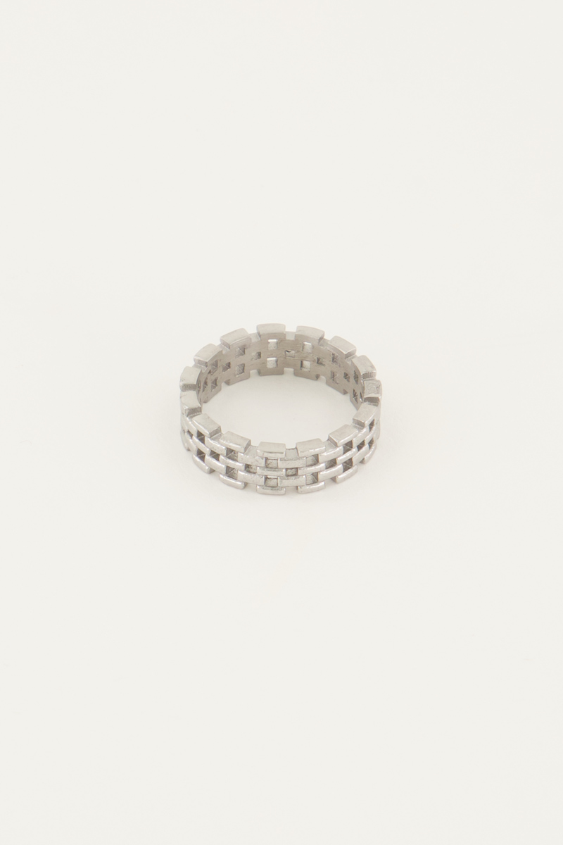 Brede ring met schakels