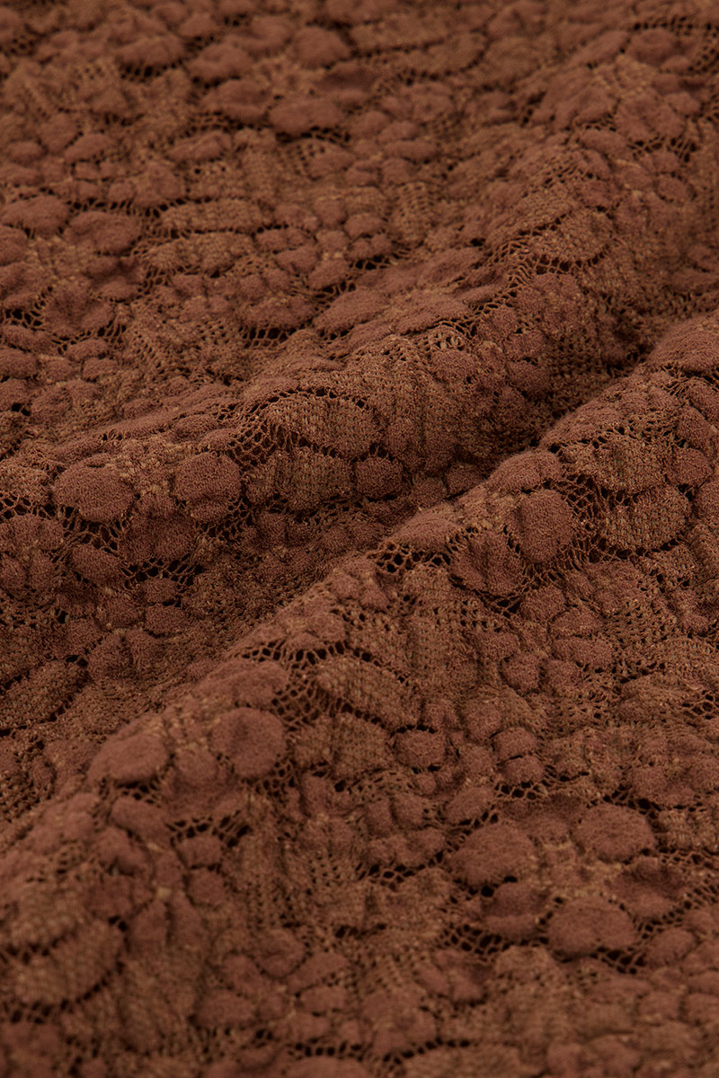 Brown lace top with long sleeves | My Jewellery