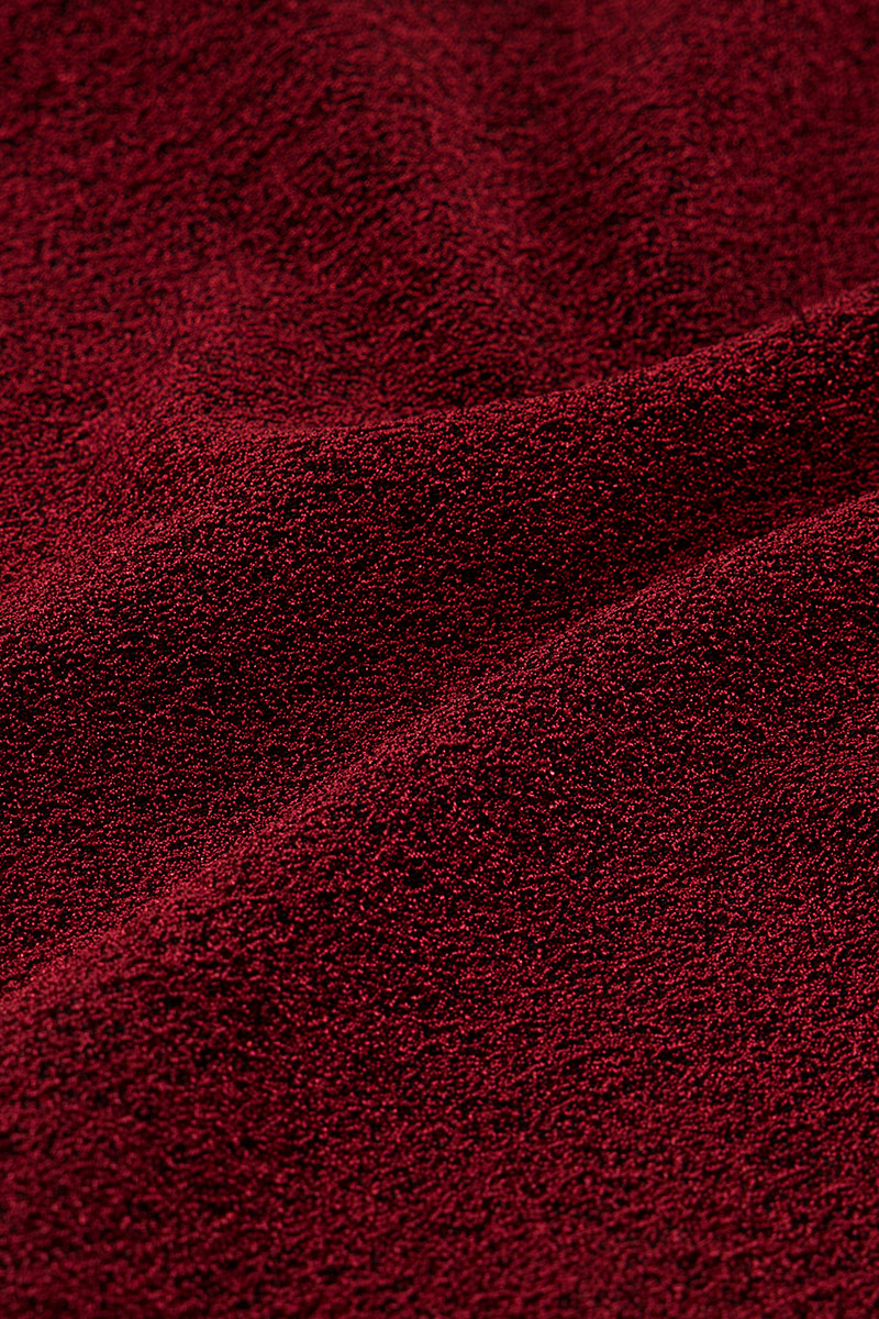 Dark red lurex wide leg pants | My Jewellery