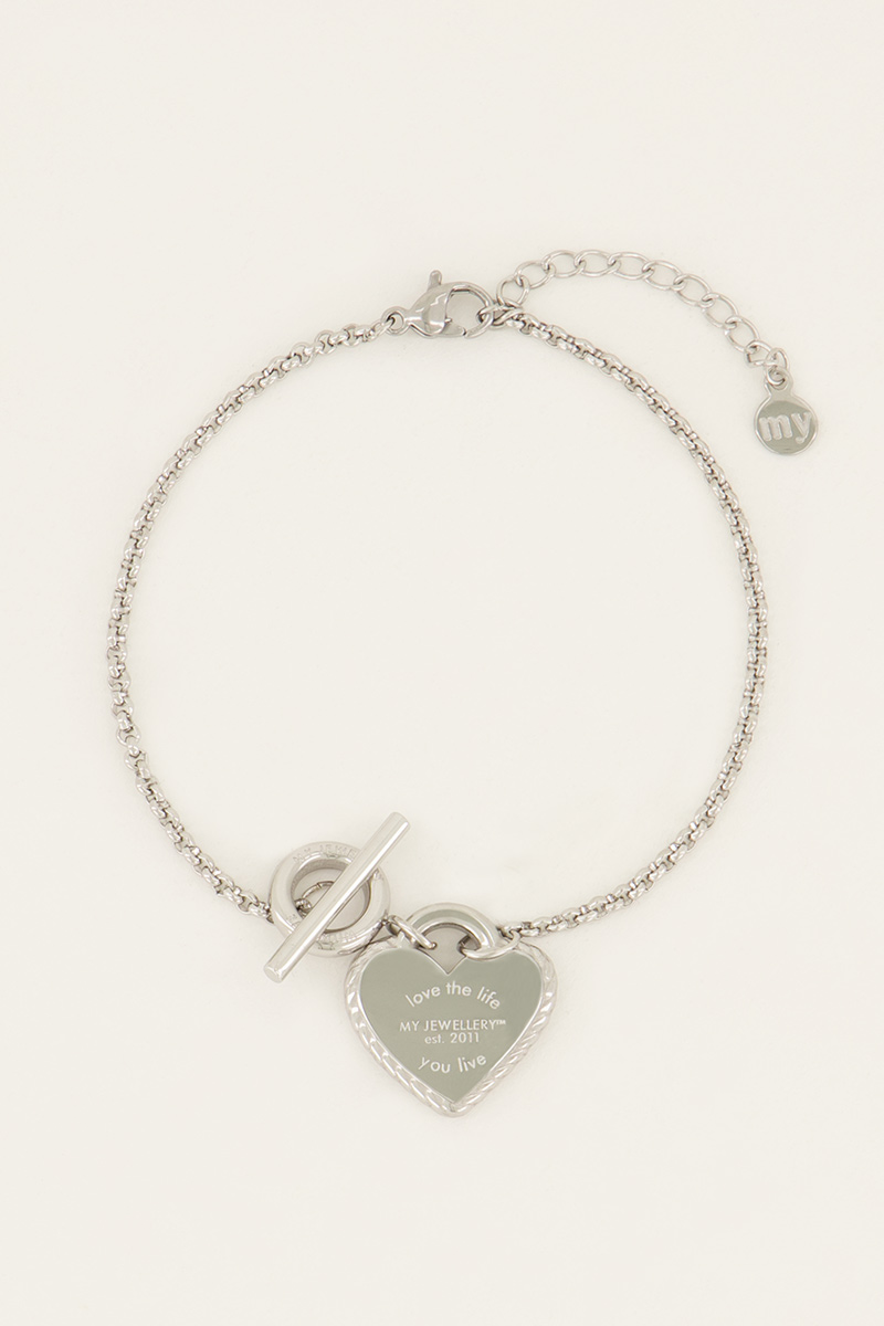 Candy armband met hartje