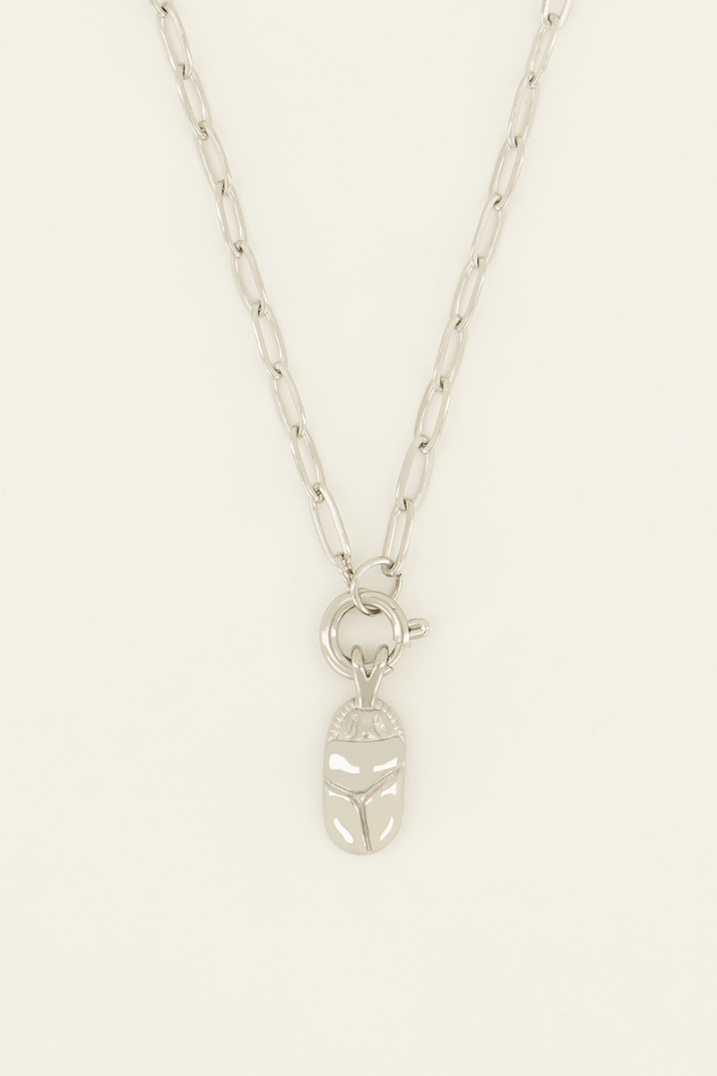 Chain necklace with clasp & beetle charm | My Jewellery