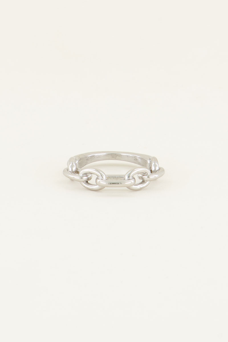Ring ovale schakels | Ring met schakels My jewellery