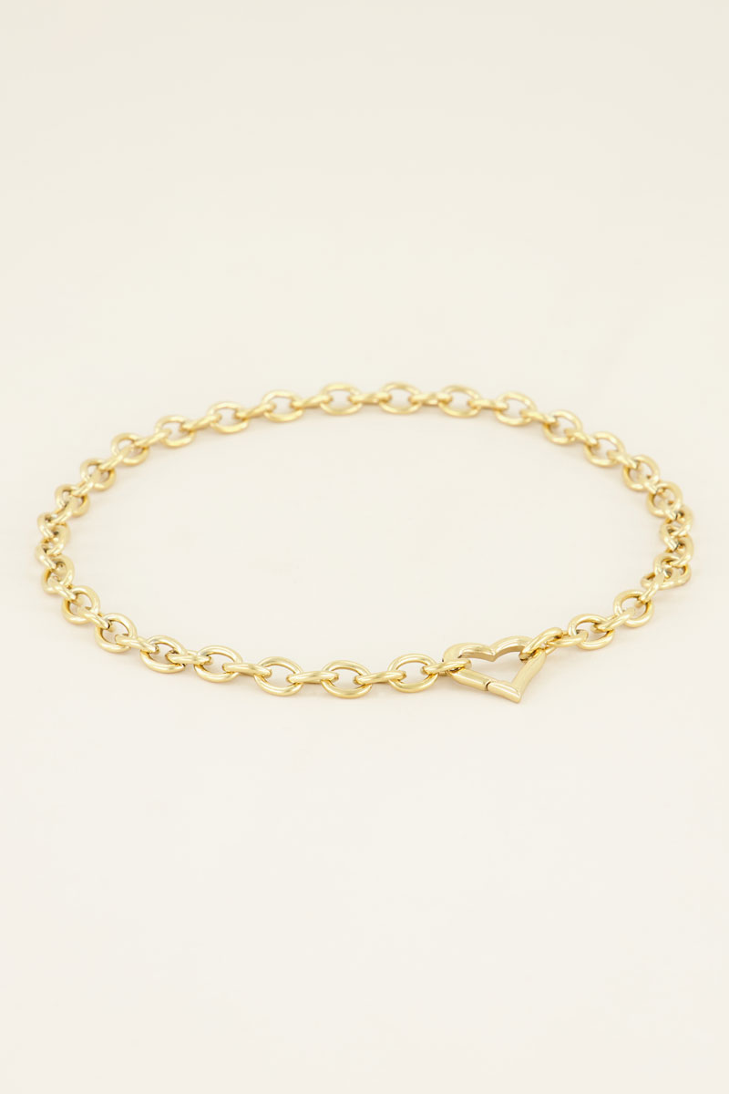 Schakelketting hartjes sluiting