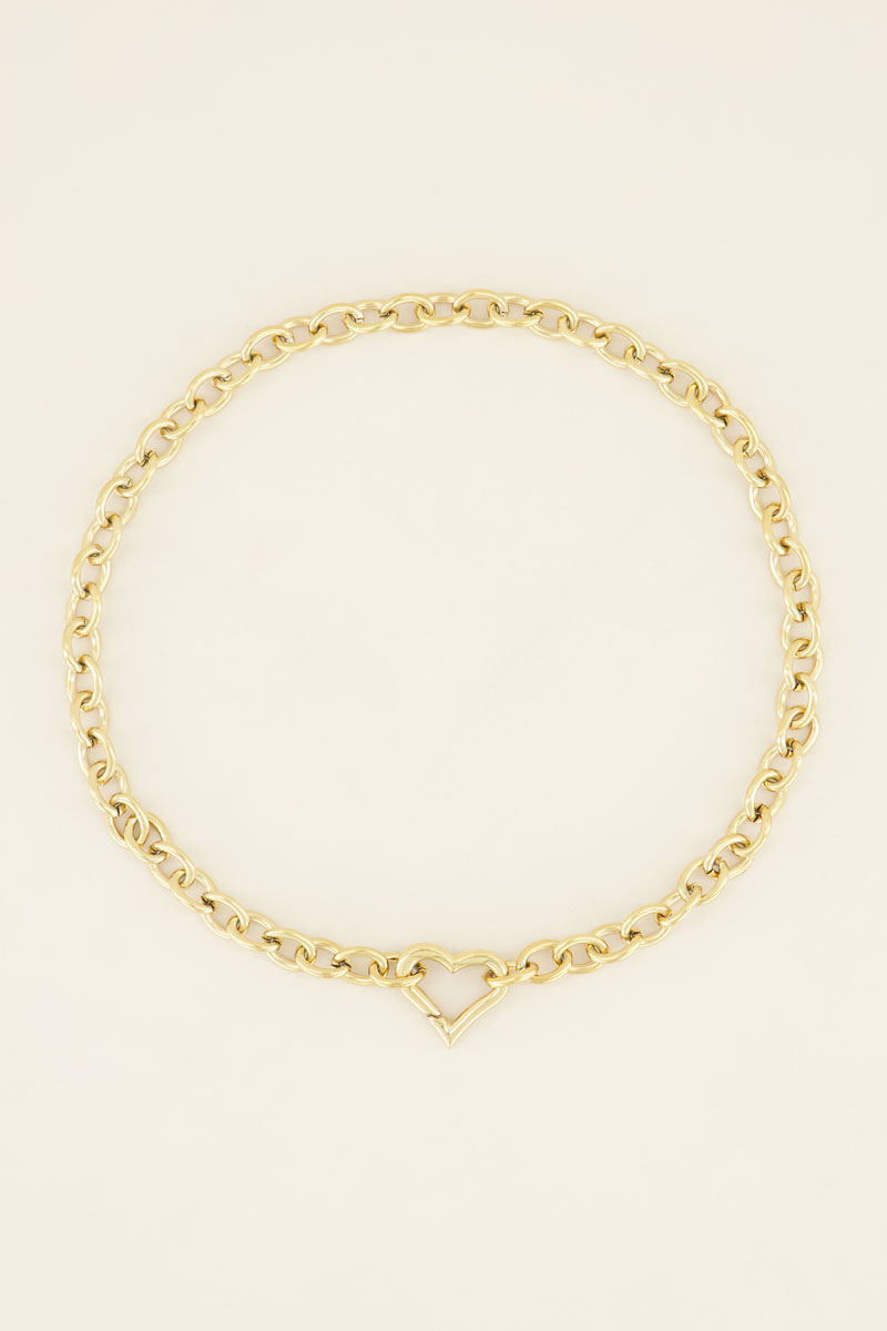 Schakelketting hartjes sluiting