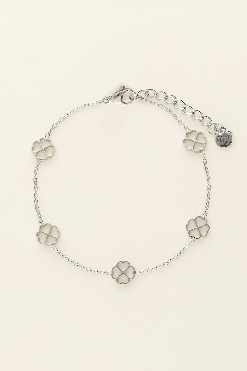 Armband mit Kleeblättern 