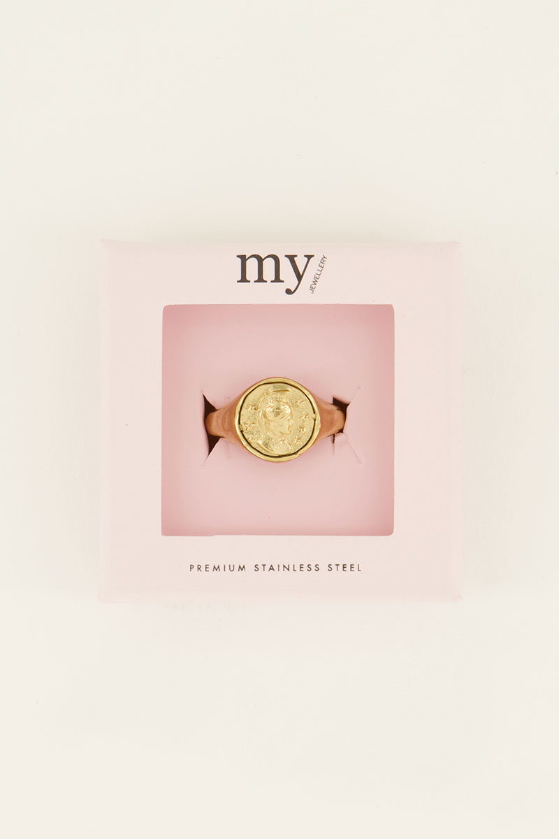 Zegelring met munt | My Jewellery
