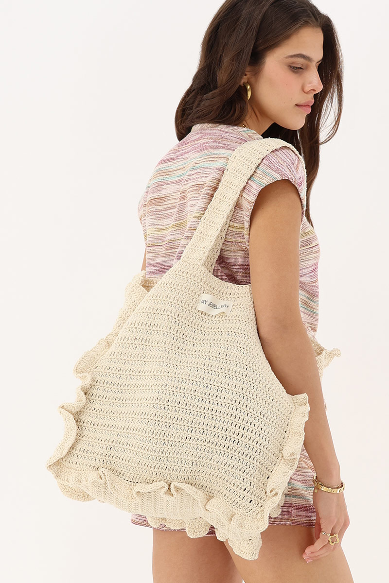 Crochet shopper beige | My Jewellery