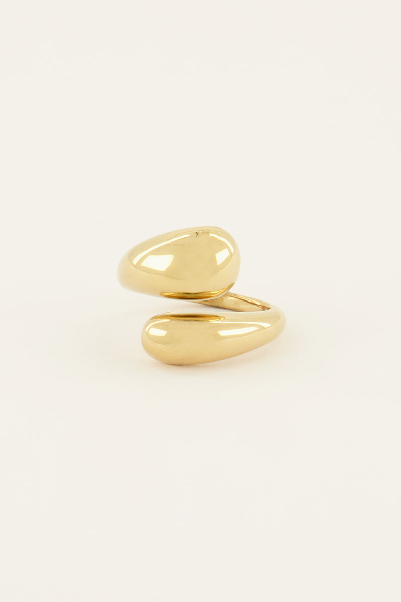 Ring met wikkel & bolling