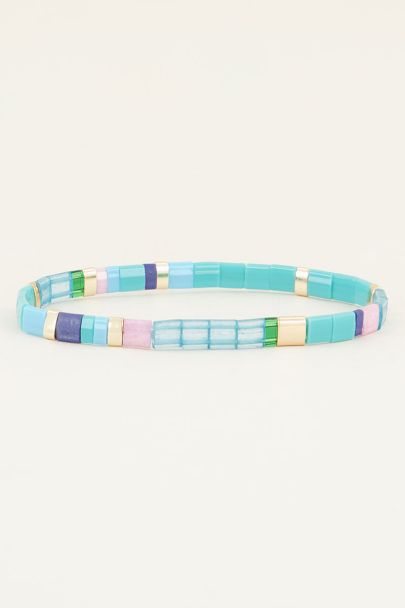 bracelet with flat beads