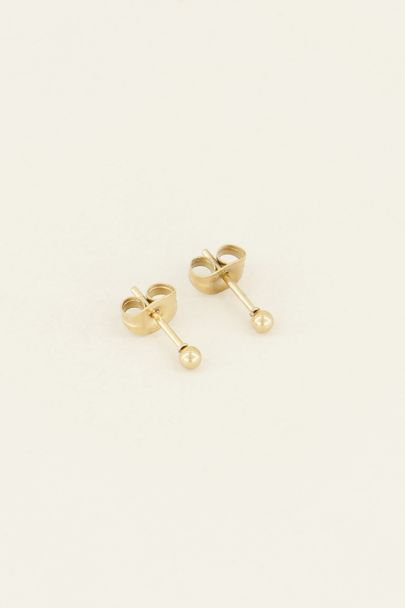 Puces d’oreille minimalistes en forme de sphère | Puces d’oreille basiques My Jewellery