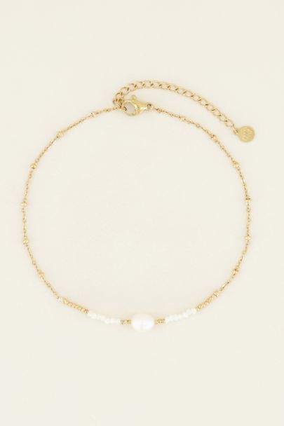 Enkelbandje kralen & parel | Enkelbandjes dames | My Jewellery