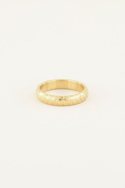 Narrow scale ring | Broad ring | Ladies ring My Jewellery