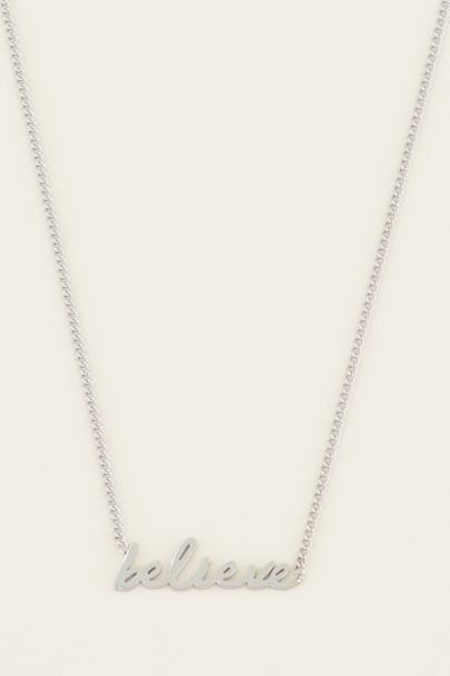 ketting believe | Roestvrijstalen ketting | My Jewellery
