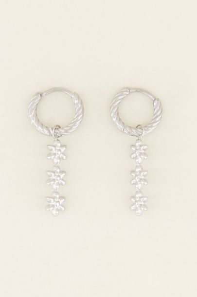Oorringen drie bloemetjes | Oorringen | My Jewellery