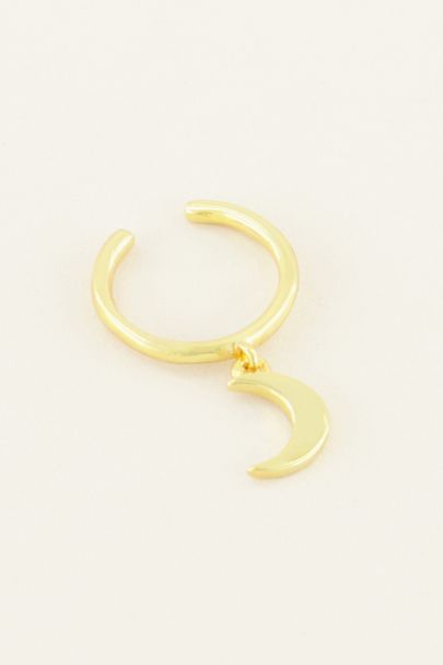 Hanging moon ear cuff | My Jewellery