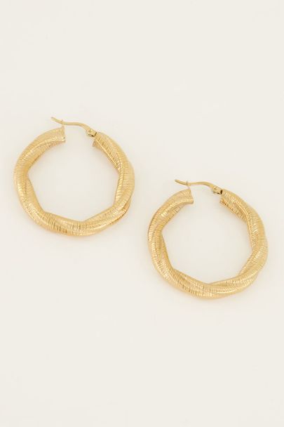 Large twisted earrings | My Jewellery