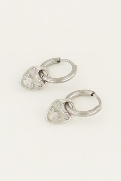 Oorringen hart slotje | My Jewellery