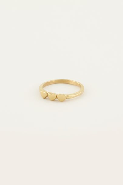 Ring with 3 little hearts | My Jewellery