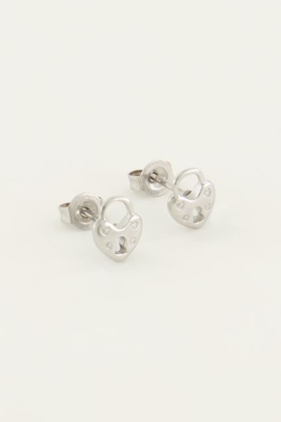 Studs hartjes slot | My Jewellery