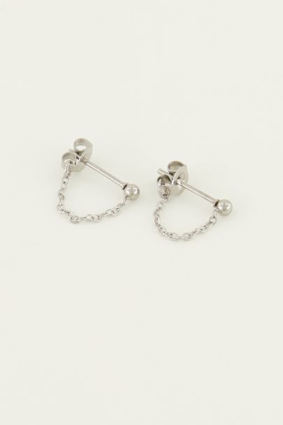 Oorbellen ketting bolletje | My Jewellery