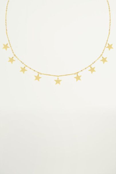 Necklace with tiny stars