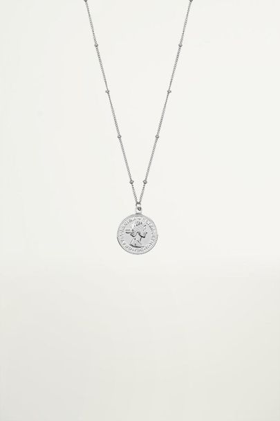 Necklace with coin, Minimalist necklaces
