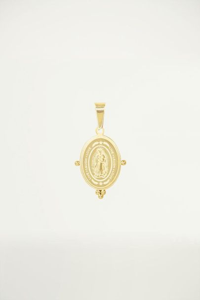 Oval charm with Mary print
