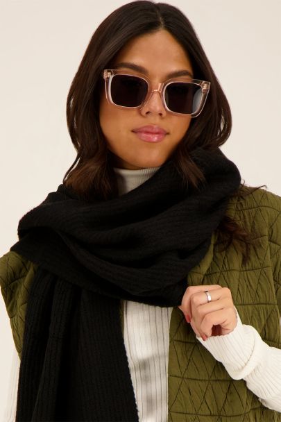 Lunettes de soleil carrées roses 