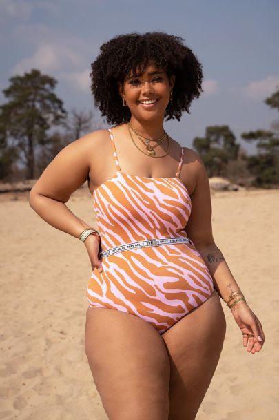 Maillot de bain imprimé zèbre