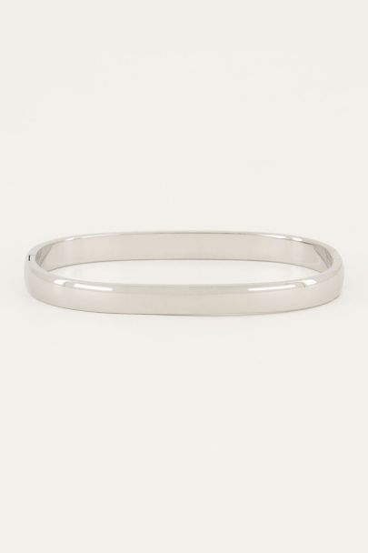 Cosmas & Damian in Sterling Silver Bonyak Jewelry Oval Eye Hook Bangle Bracelet w/STS Cosmas & Damian in Sterling Silver Bonyak Jewelry Oval Eye Hook Bangle Bracelet w/STS