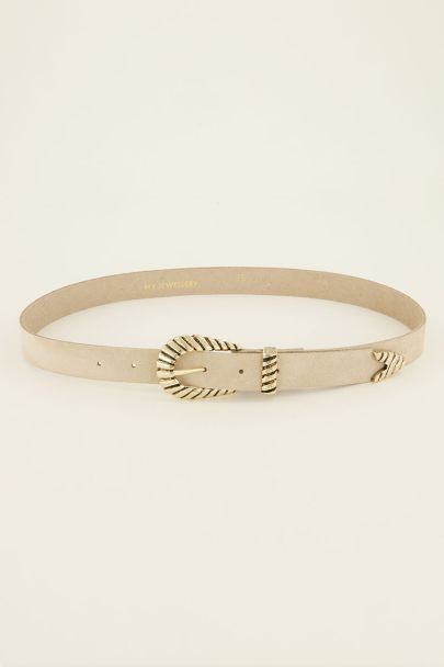 Beige belt with buckle | My Jewellery