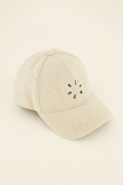 Beige Cappy "L'amour"