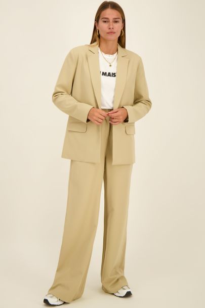 Blazer oversize beige