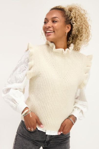 sleeveless long jumper womens