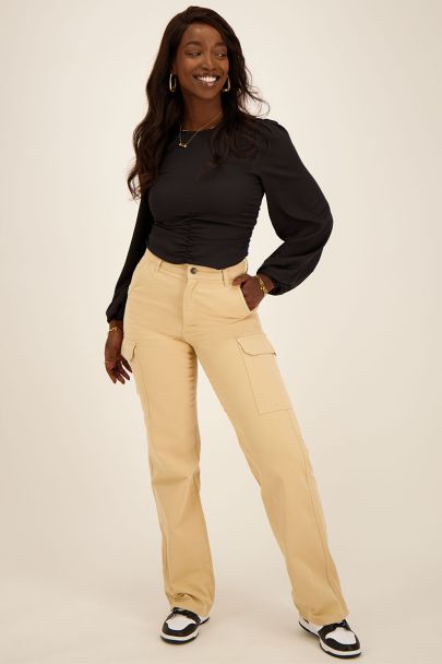 Beige cargobroek