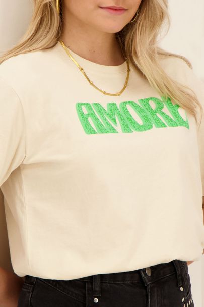 Beige Amore T-shirt