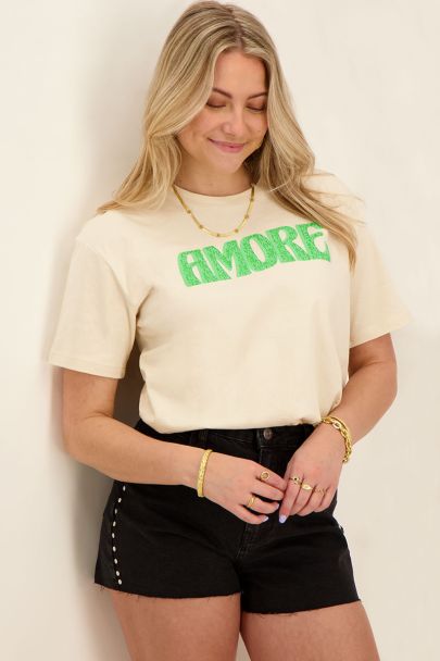 Beige Amore T-shirt
