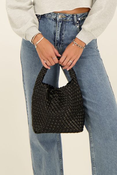 Sac tressé noir