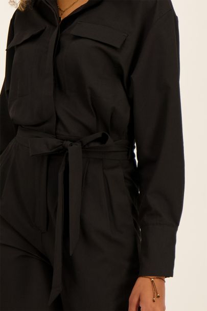 Black jumpsuit with pockets