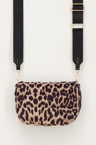 Black leopard print crossbody bag | My Jewellery