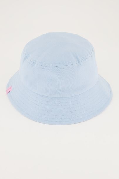 Lichtblauwe bucket hat 
