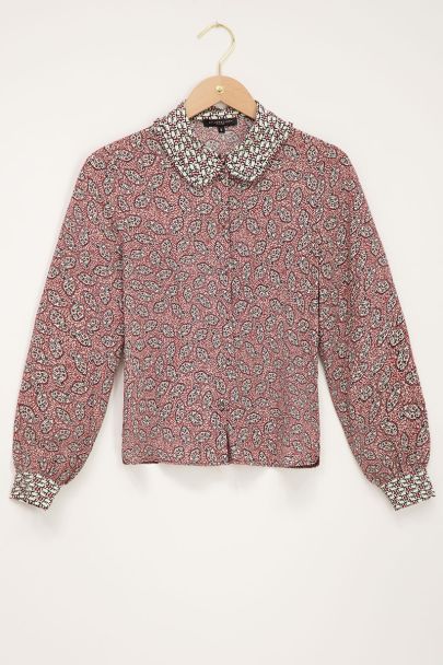 Multicoloured bohemian print blouse