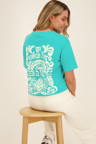 Blauw T-shirt rien à perdre