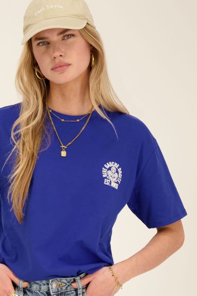 Blue T-shirt Rive Gauche Droite