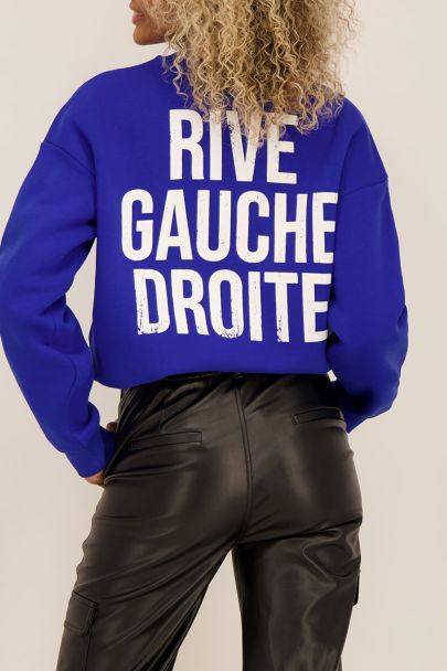 Blue Rive Gauche Droite sweater