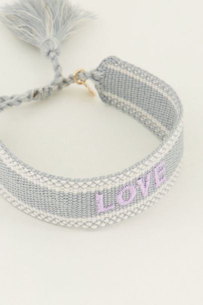 Light blue Bohemian love bracelet